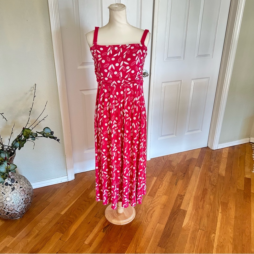 Lane Bryant Pink & White Midi Sundress in Women’s Sz 14/16